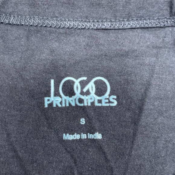 Logo Principles Lori Goldstein Black Womens T-Shirt Small Short Sleeve a0217 - Picture 2 of 7